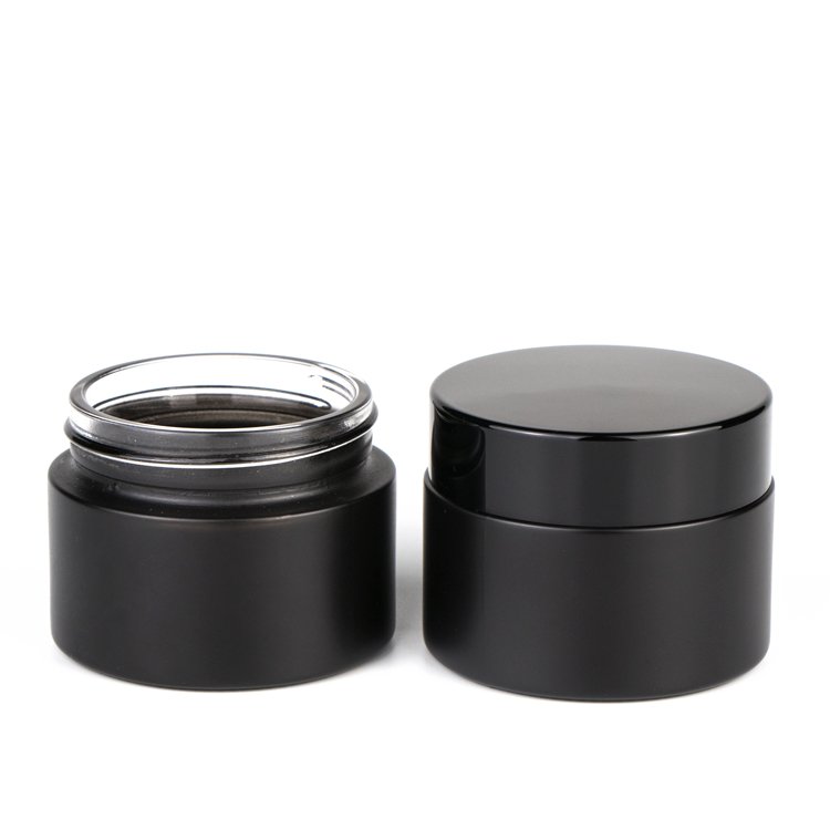 Private label 20g 30g 50g 100g 200g cosmetic glass cream jar with screw cap