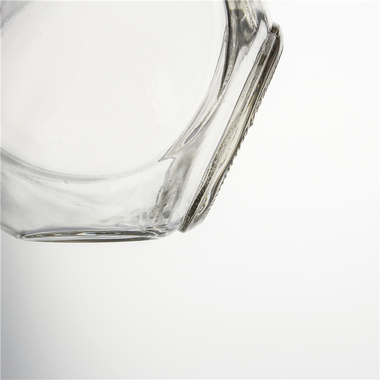 Private mold glass jar 120 ml unique design amber glass jar with lid slant 4oz glass jar with metal lids