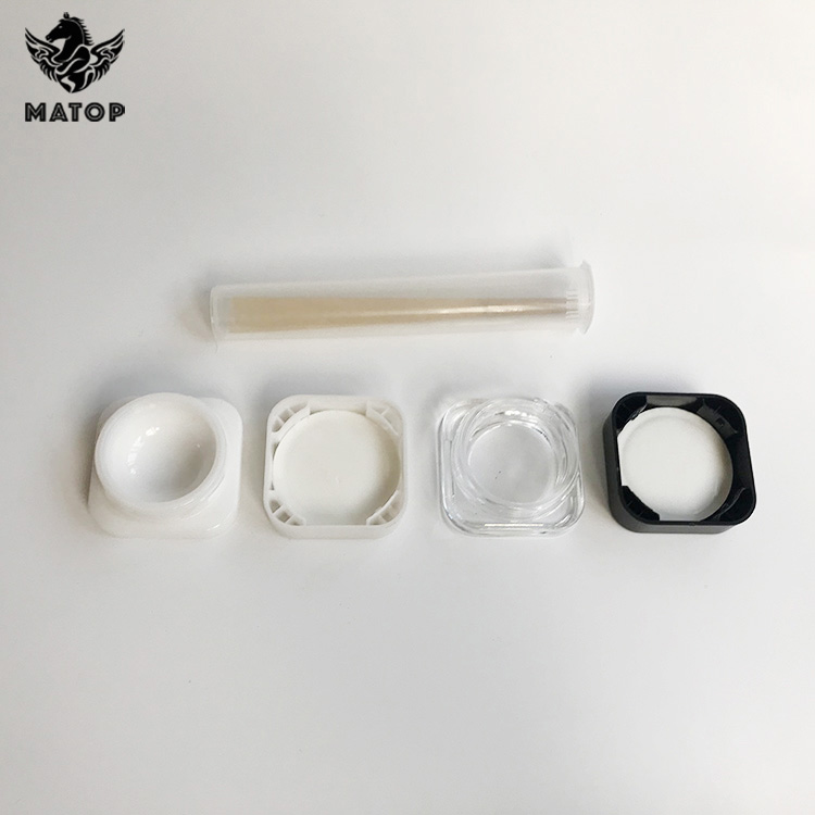 Production wholesale 3ml glass jar for hemp concentrate