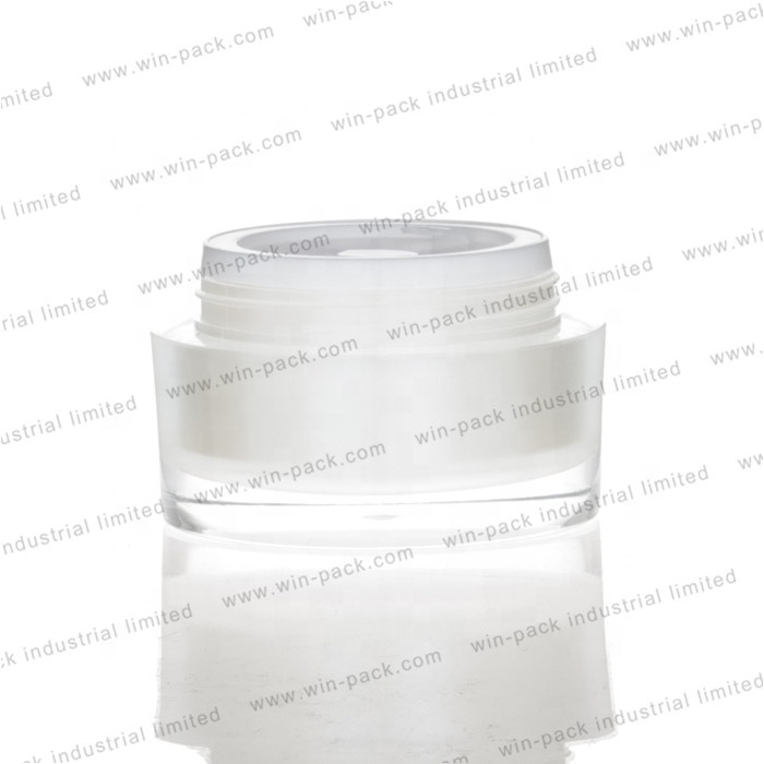 Professinal round shape luxury cosmetics cream empty acrylic jar 15g 30g 50g