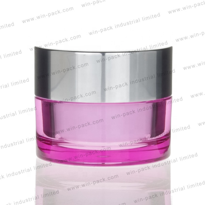 Professinal round shape luxury cosmetics cream empty acrylic jar 15g 30g 50g