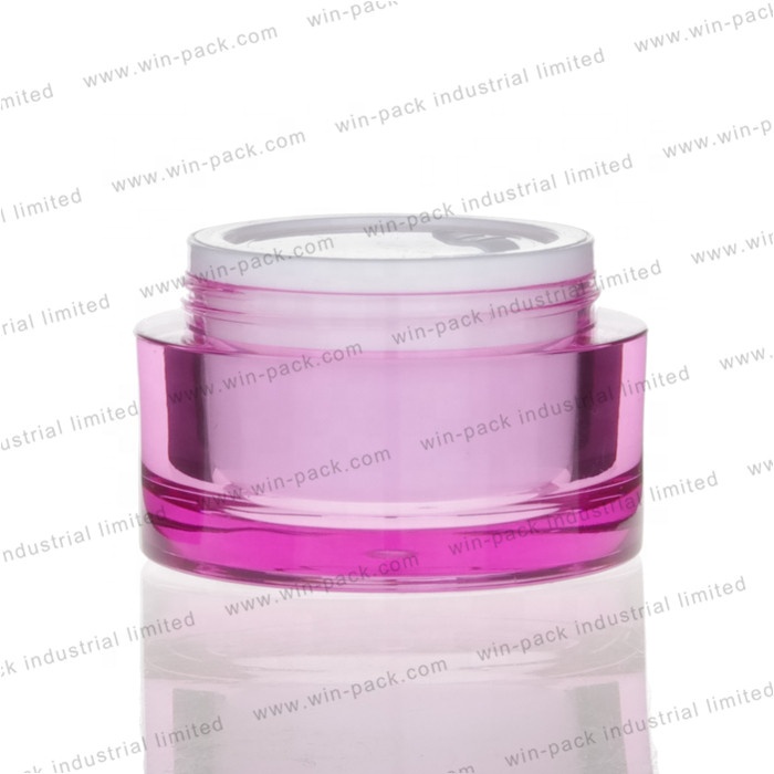 Professinal round shape luxury cosmetics cream empty acrylic jar 15g 30g 50g