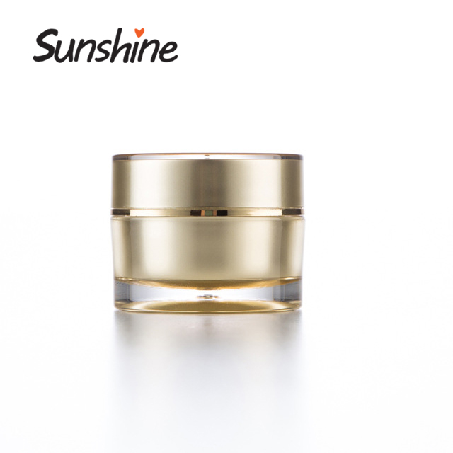 Professinal round shape luxury cosmetics cream empty acrylic jar