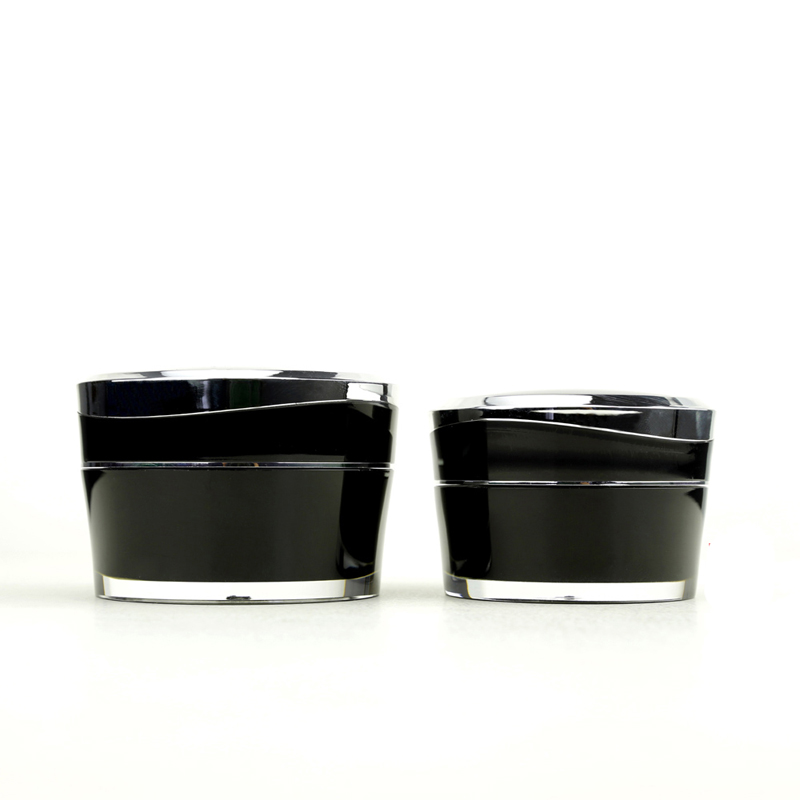 Professinalroundshape luxury cosmetics3g creamempty acrylic tiny plasticjar
