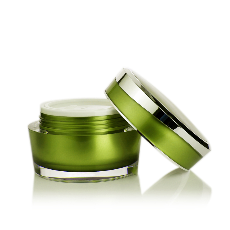 Professinalroundshape luxury cosmetics3g creamempty acrylic tiny plasticjar