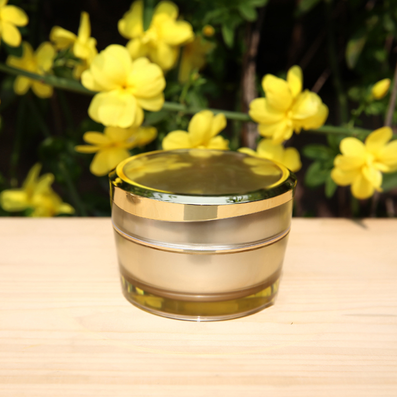 Professinalroundshape luxury cosmetics3g creamempty acrylic tiny plasticjar