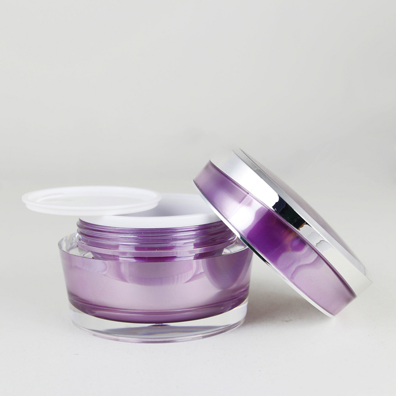 Professinalroundshape luxury cosmetics3g creamempty acrylic tiny plasticjar