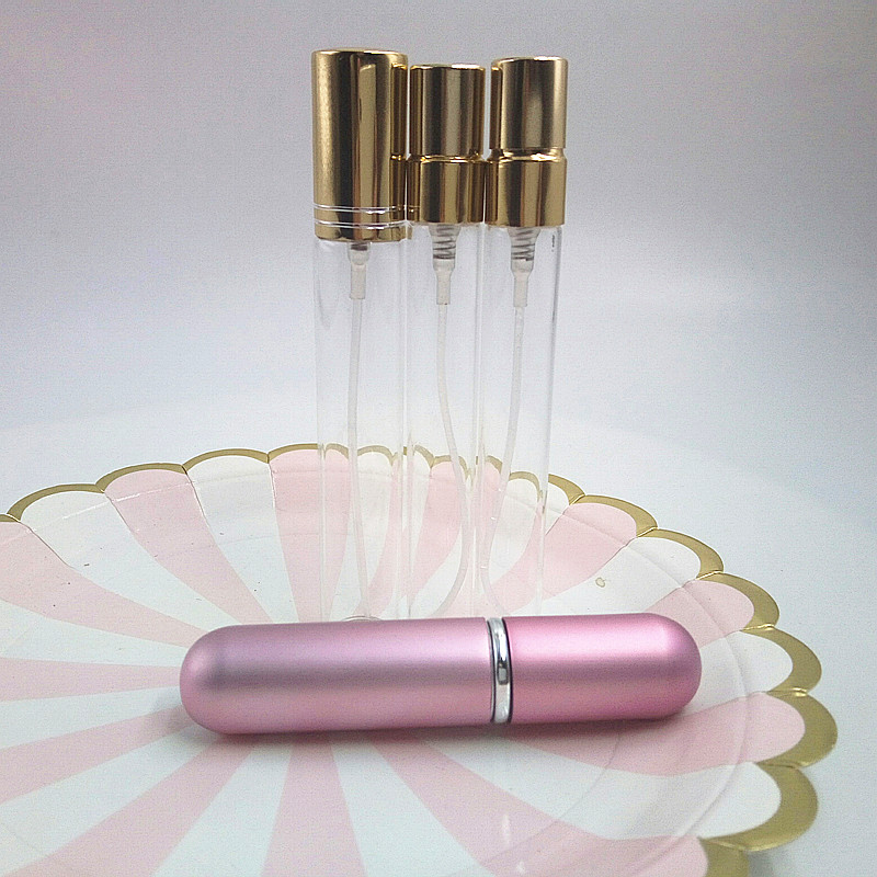Profession custom empty 10ml glass perfume bottles with pump spray