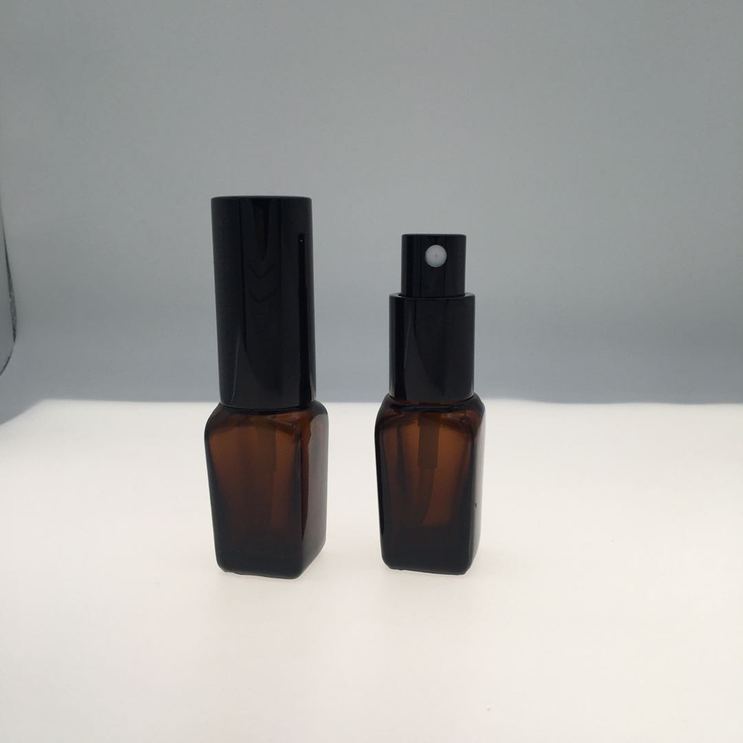 Professional 50Ml Cosmetic Foam With Pump Matte Black Glass Bottle Cap