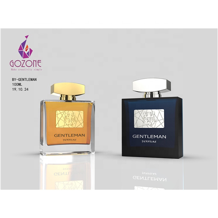 Professional Custom Eco-friendly Recyclable 100ml Square Shape Empty Perfume Pump Spray Glass Bottle