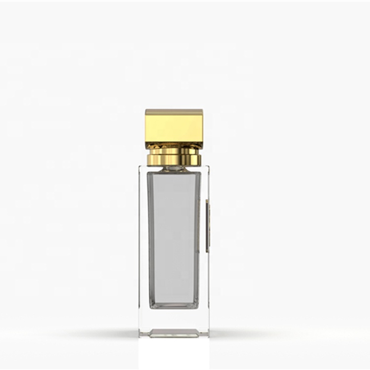 Professional Custom Eco-friendly Recyclable 100ml Square Shape Empty Perfume Pump Spray Glass Bottle