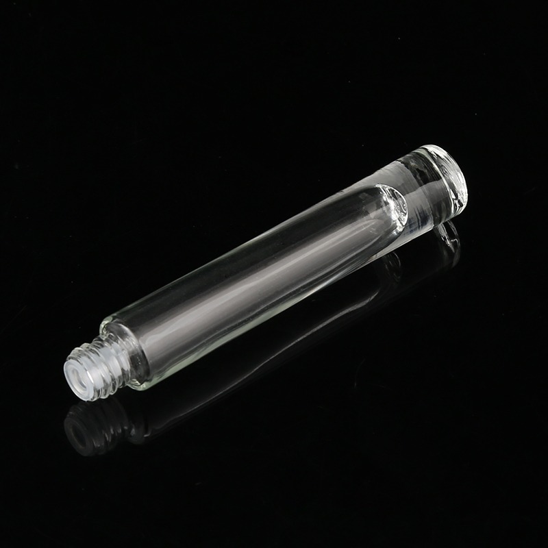 Professional Design Empty Eyelash Tube 10ml Glass Mascara Bottles With Bamboo Cap