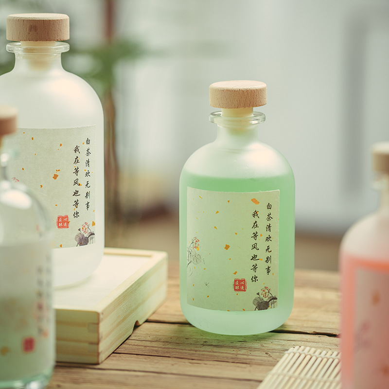 Professional Factory 500Ml Glass Juice Bottles Wholesale Juice Bottles Disposable Juice Packaging Bottles