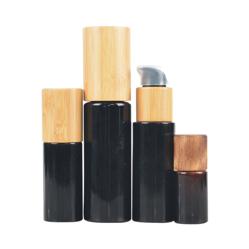 Professional Jar With Bamboo 10Ml Plastic Mascara Tube Brush Lid