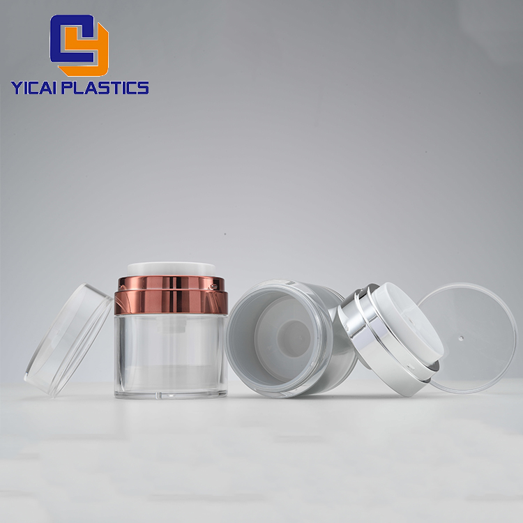 Professional Made High Quality Cheap Price Airless Cream Acrylic Plastic Cosmetic Airless Jar