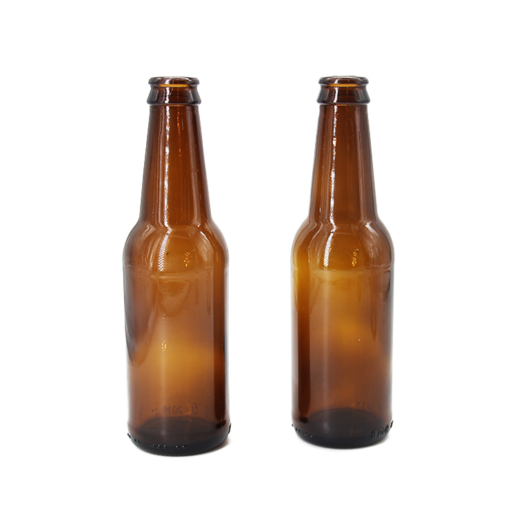 Professional Manufacturer Supplier Factory Manufactured Amber Empty Glass Beer Bottle 330 Ml With Crown Lid