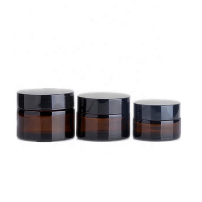 Professional cosmetic packaging product essential refillable 30g glass cosmetic cream jar face cream jar 50g