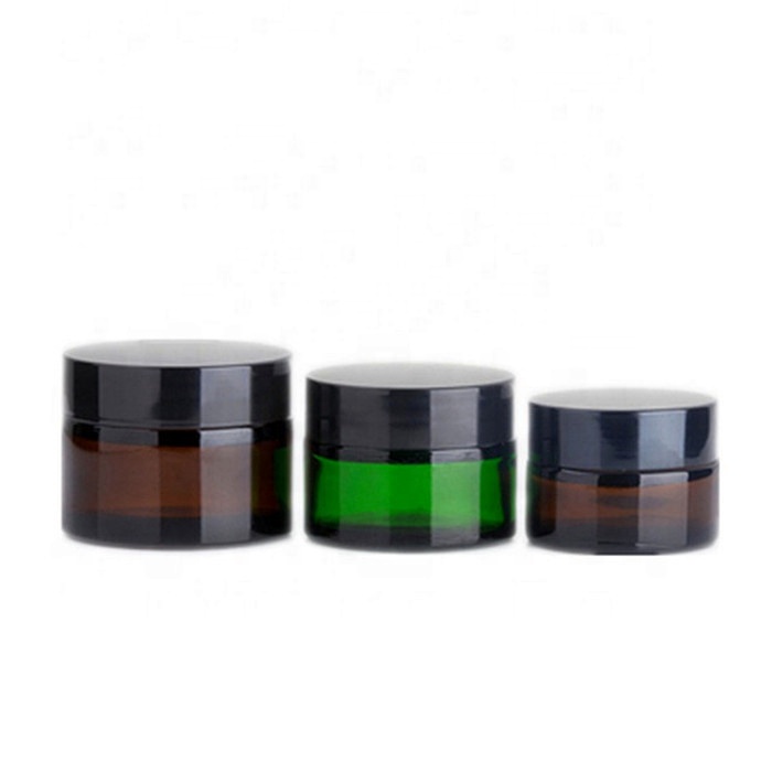Professional cosmetic packaging product essential refillable 30g glass cosmetic cream jar face cream jar 50g