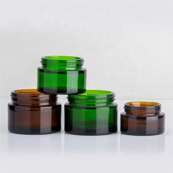 Professional cosmetic packaging product essential refillable 30g glass cosmetic cream jar face cream jar 50g