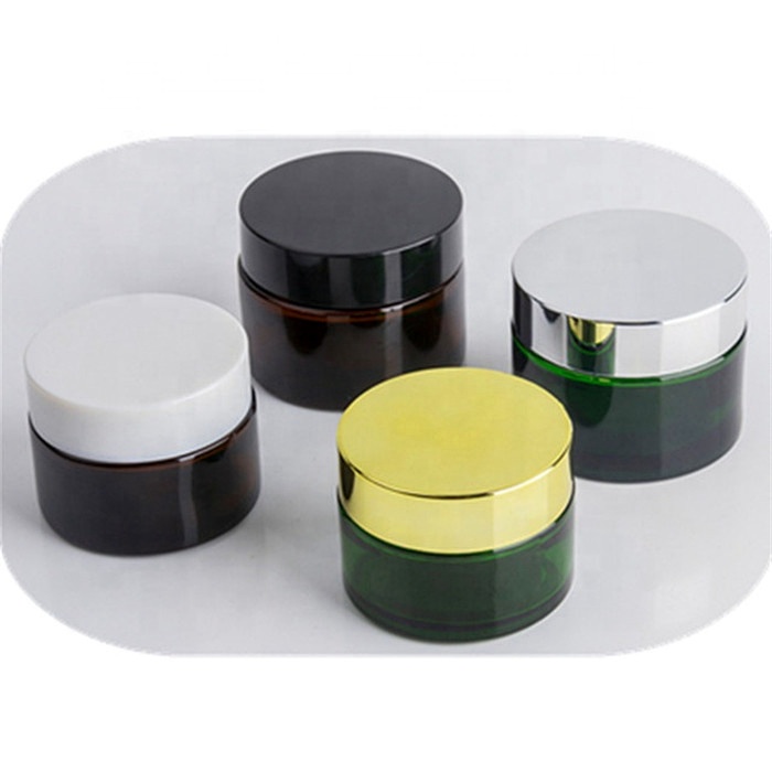 Professional cosmetic packaging product essential refillable 30g glass cosmetic cream jar face cream jar 50g