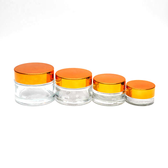 Professional factory supply 50g glass jar / glass cosmetic jars/glass cream jar