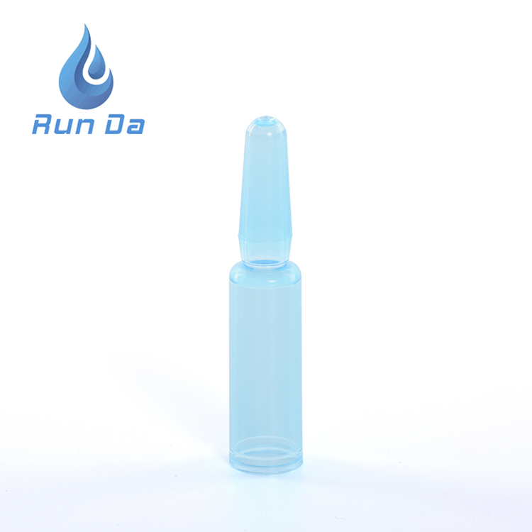 Professional luxury blue skin care pp airless 1ml 1.5ml 3ml ampoule bottle for sale