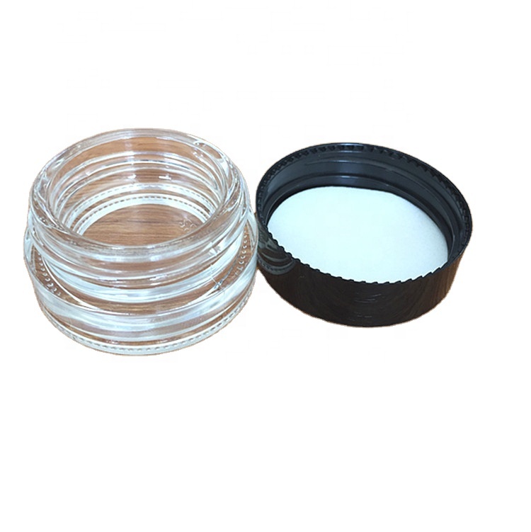 Professional made skin care cream wide mouth glass jar cosmetic cream jar refillable LA002