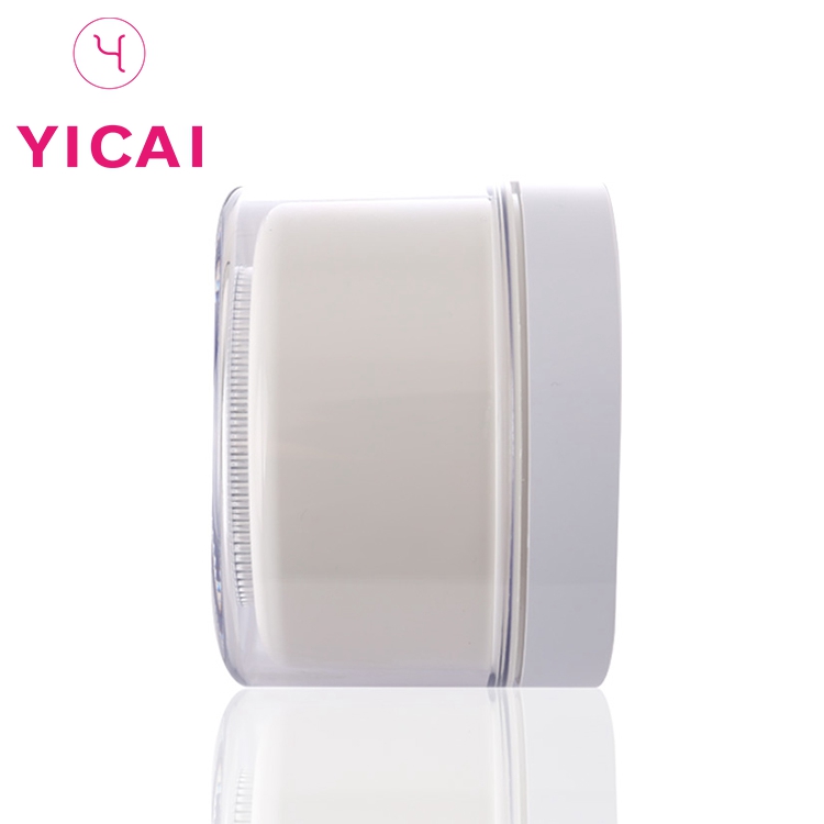 Professional manufacturer luxury thick wall pp plastic acrylic cream cosmetic jar