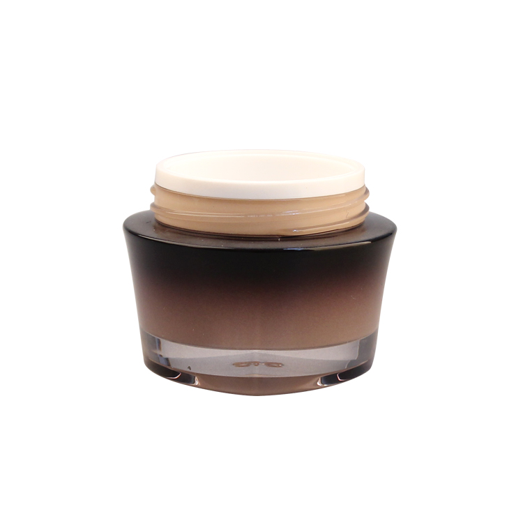 Professional manufacturer plastic 2 oz acrylic double wall mason acrylic cream jar