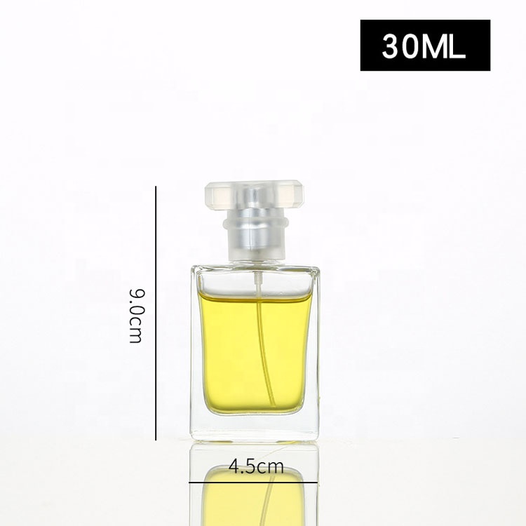 Professional manufacturers supply unique clear custom logo clear 30ml design perfume bottle