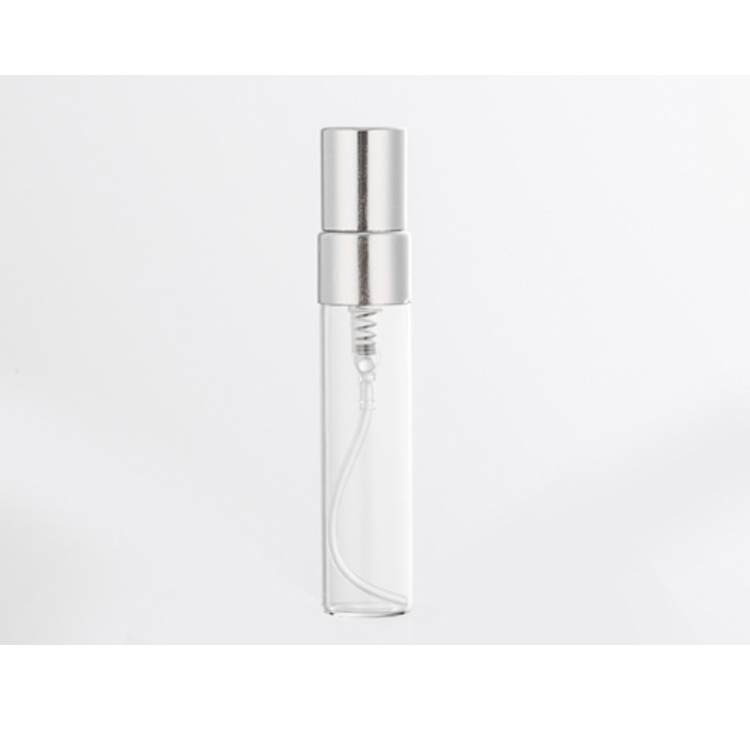 Promotion 10Ml Clear Sample Glass Perfume Bottle Empty, 1/3 Oz Fragrance Spray Bottle 5 Ml With Aluminum Sprayer