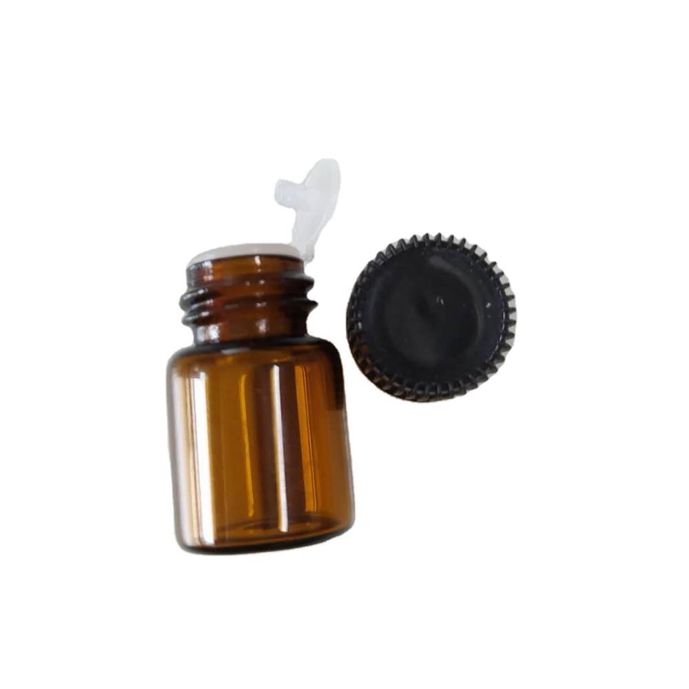 Promotion wholesale 3ml empty dropper bottle amber essential oil bottle