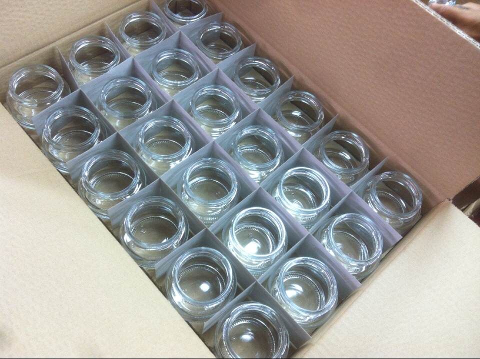 Promotional 150ML Clear Custom Kitchen utility Food Storage Airtight Seal glass clear Lock Lid Jar