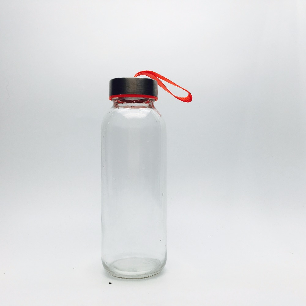 Promotional 300ml empty glass water bottles with company logo