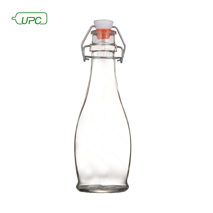 Promotional 350Ml sealed clear heat-resistant glass drinking bottle
