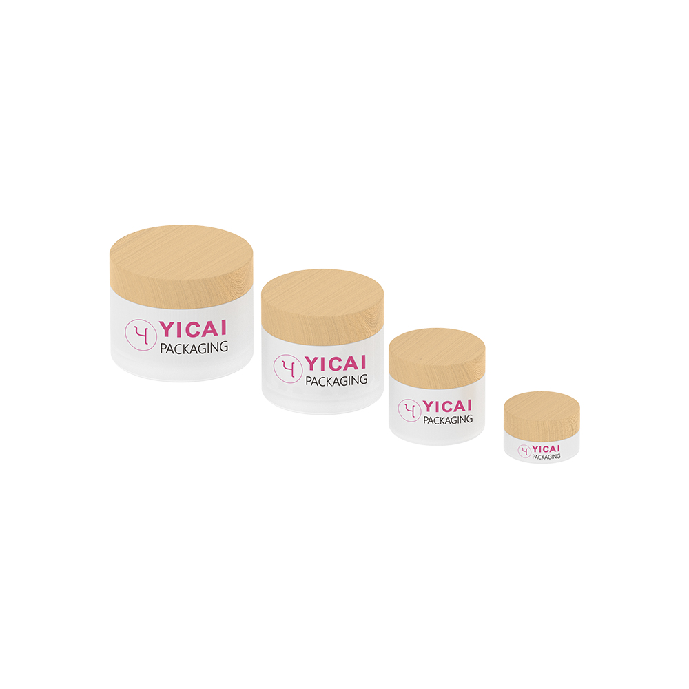 Promotional Customized Luxury Empty 10/20/30/50/100/150/200/280/350 g PP Cream Jars with Bamboo Lids