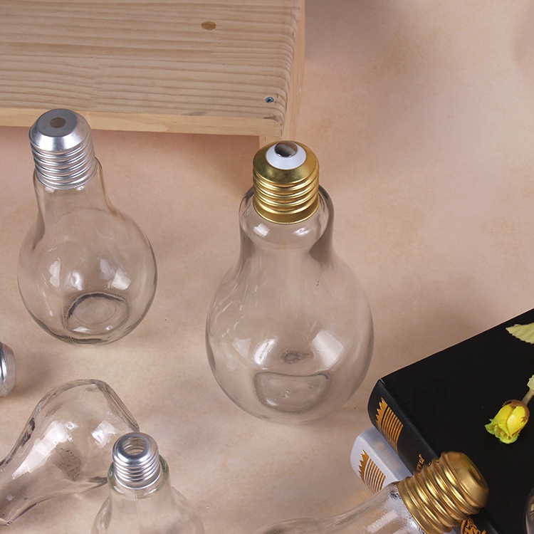 Promotional Items Led Light Bulb Shaped Drinking Cup Bottle With Straw