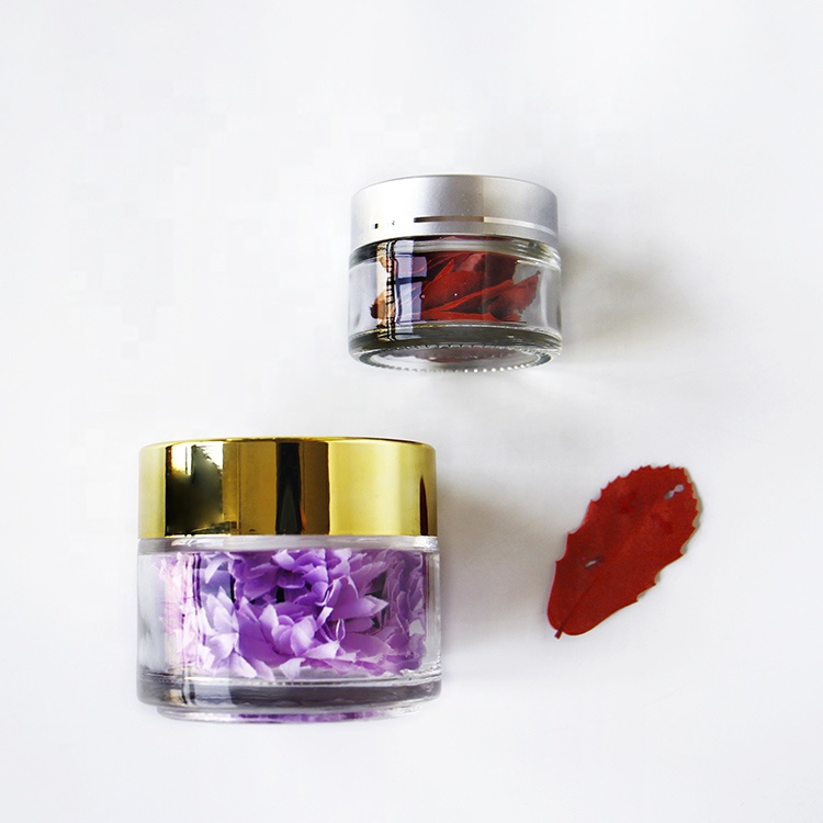 Promotional Wholesale Packaging Glass Jars 30g 50g Glass Cream Cosmetic Balm Jars