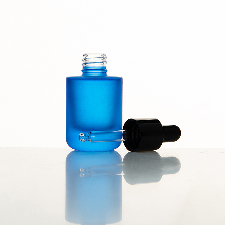 Provide customized frosted glass dropper essential oil bottles service
