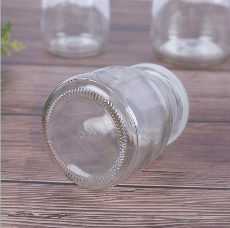 Pudding glass bottle with cork/100ml-200ml clear pudding glass bottle with cork/glass bottles with cork lid pudding glass jars