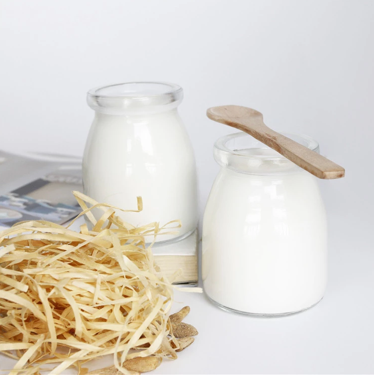 Pudding glass bottle with cork/100ml-200ml clear pudding glass bottle with cork/glass bottles with cork lid pudding glass jars