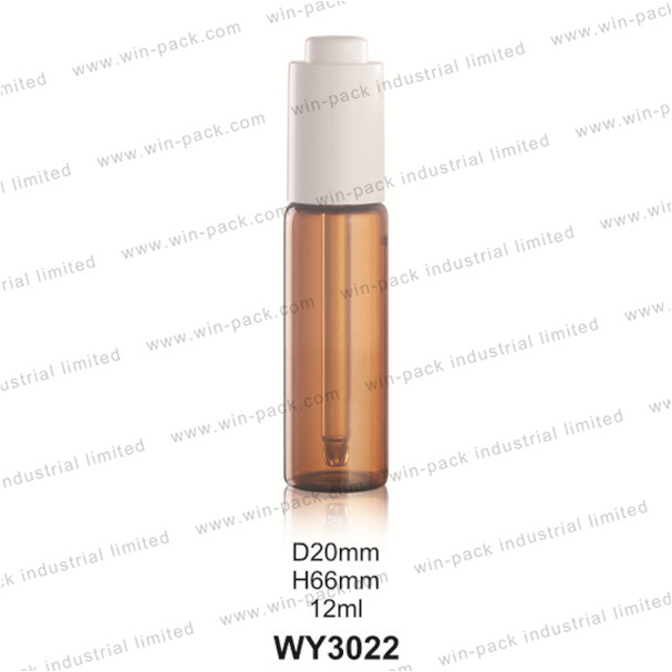 Pump Dropper Glass Bottle Tube Color Bottle Amber Transparent Clear Glass with Press Dropper 5ml 10ml 12ml Customized