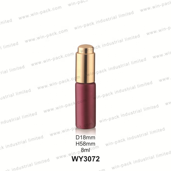 Pump dropper glass 3ml 5ml 8ml 10ml customized press button dropper glass tube