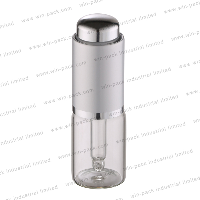 Pump dropper glass 3ml 5ml 8ml 10ml customized press button dropper glass tube