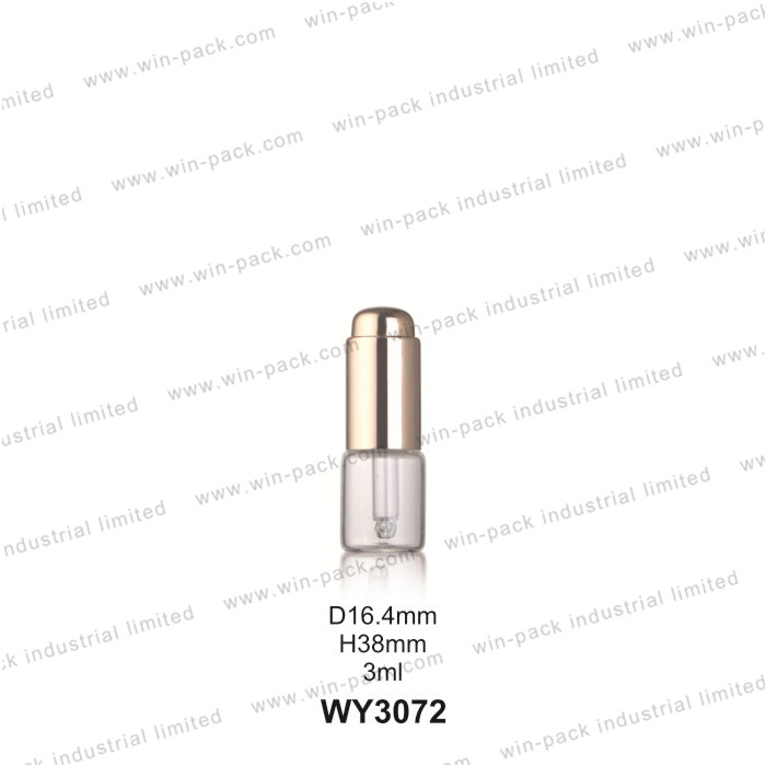 Pump dropper glass 3ml 5ml 8ml 10ml customized press button dropper glass tube