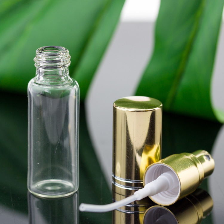Pump fine mist spray 5ml glass spray perfume bottles for customization blue wholesale perfume bottles