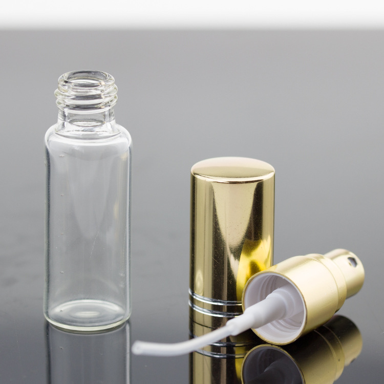 Pump fine mist spray 5ml glass spray perfume bottles for customization blue wholesale perfume bottles