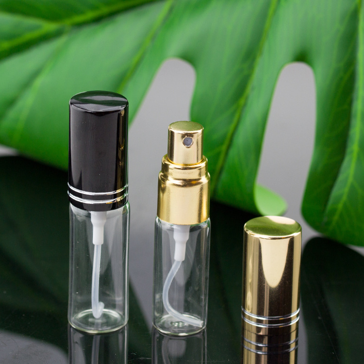 Pump fine mist spray 5ml glass spray perfume bottles for customization blue wholesale perfume bottles