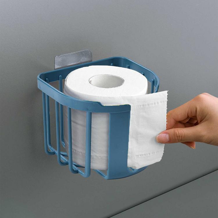 Punch-free toilet paper rack three colors toilet tissue box wall-mounted toilet rack roll paper box bathroom products