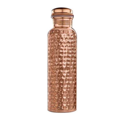 Pure Copper Hand Made Hammered Water Bottle Drinking Vessel 100% Pure Copper Easy To Carry